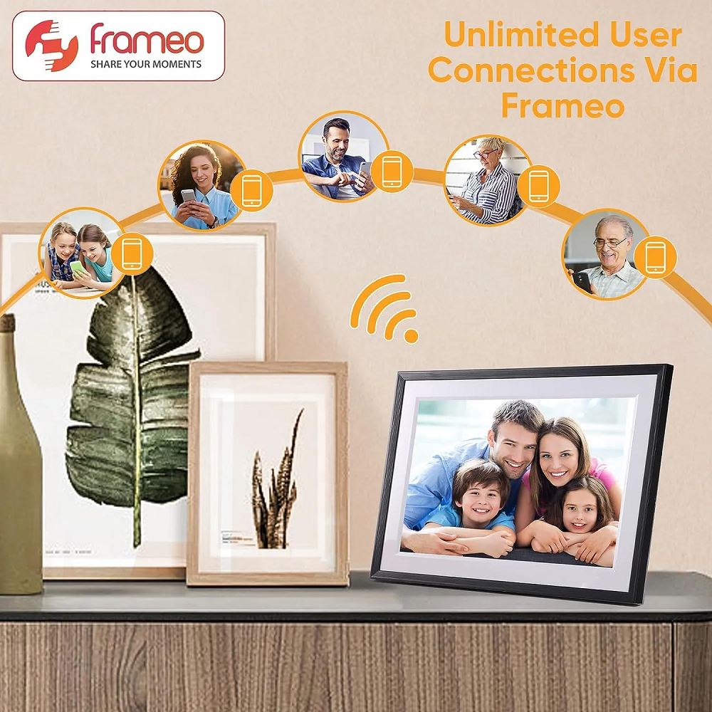 10.1 inch Wifi Smart Photo Frame 32GB memory with HD IPS Screen