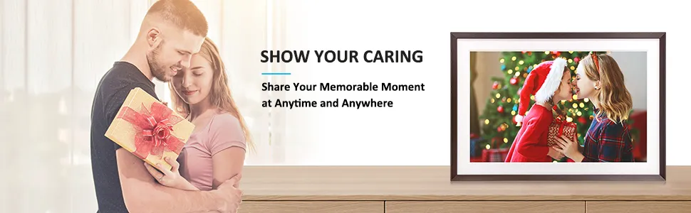 10.1 inch Wifi Smart Photo Frame 32GB memory with HD IPS Screen