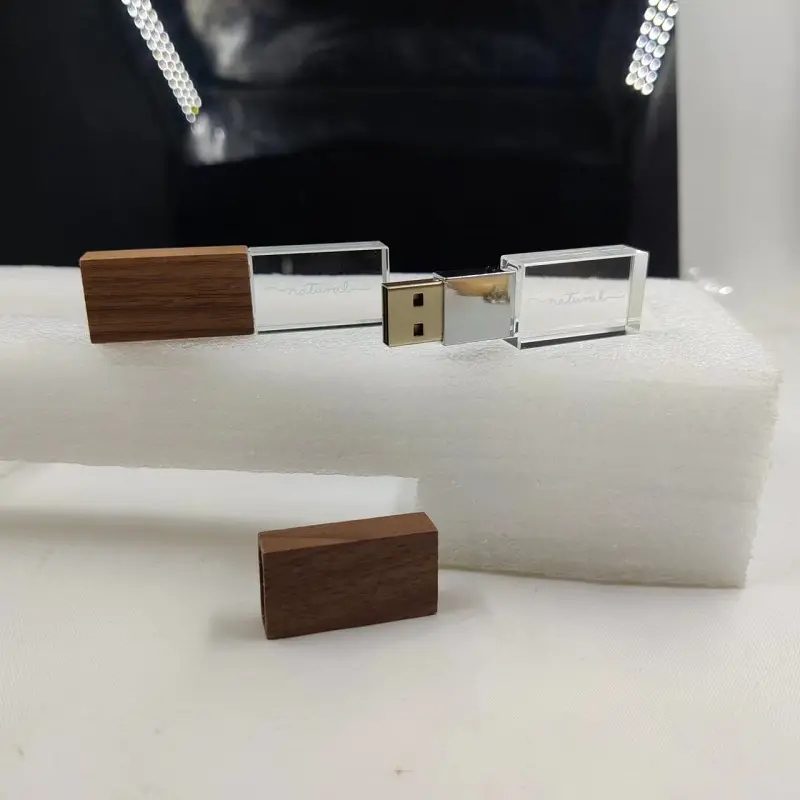 crystal usb-walnut